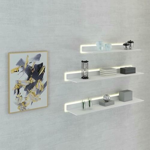 LED-Wandregale aus Aluminiumlegierung, doppelseitig, zur Präsentation und Aufbewahrung von Büchern LED-Wandregale aus Aluminiumlegierung, doppelseitig, zur Präsentation und Aufbewahrung von Büchern von Generisch