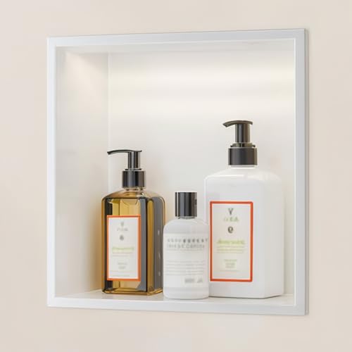 LED beleuchtete Edelstahl Duschwand Nische - Modernes Design für Bad & Küche Aufbewahrung Keine Fliesen erforderlich LED beleuchtete Edelstahl Duschwand Nische - Modernes Design für Bad & Küche Aufbewahrung Keine Fliesen erforderlich von Generisch