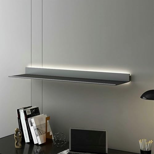 LED-beleuchtete schwebende Wandregale, Aluminiumlegierung, doppelseitiges Design für stilvolle Präsentation und Aufbewahrung von Büchern und Weinflaschen LED-beleuchtete schwebende Wandregale, Aluminiumlegierung, doppelseitiges Design für stilvolle Präsentation und Aufbewahrung von Büchern und Weinflaschen von Generisch