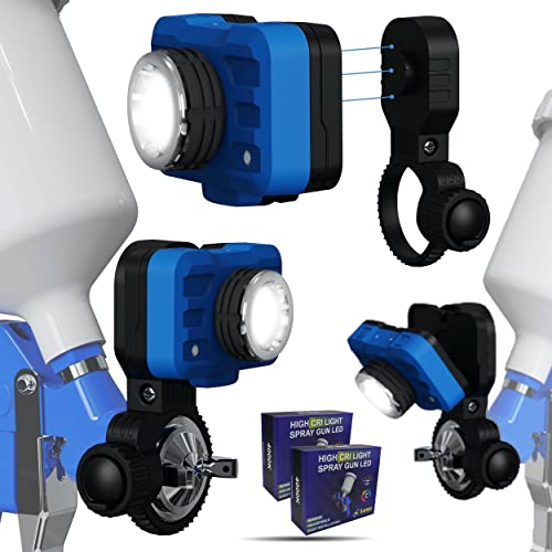 LUWO 2.0 Universal CRI+95 Lackierpistole Lampe Akku USB mit Taschenlampe GRATIS, Auto Detaillierung, Sonnenlicht 3W, Werkstattlampe, Arbeitsleuchte (Lackierpistole Lampe) von Generisch