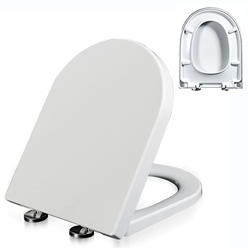 Länglicher D-WC-Sitz, Schnellentriegelung, einfache Installation, langlebig und bequem, Weiß und Schwarz erhältlich Länglicher D-WC-Sitz, Schnellentriegelung, einfache Installation, langlebig und bequem, Weiß und Schwarz erhältlich von Generisch