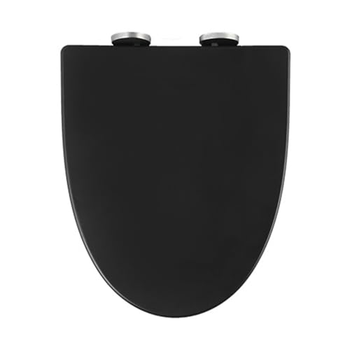 Länglicher WC-Sitz, Absenkautomatik, Schnellverschluss, verdickter Harnstoff-Formaldehyd-Deckel, passend für längliche Standard-Toiletten Länglicher WC-Sitz, Absenkautomatik, Schnellverschluss, verdickter Harnstoff-Formaldehyd-Deckel, passend für längliche Standard-Toiletten von Generisch