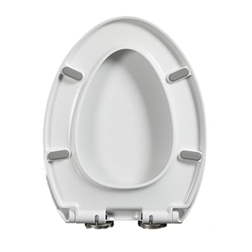 Länglicher WC-Sitz, Absenkautomatik, Schnellverschluss-Mechanismus, feste Installation oben, passend für die meisten Standard-Toiletten, aus strapazierfähigem PP-Material Länglicher WC-Sitz, Absenkautomatik, Schnellverschluss-Mechanismus, feste Installation oben, passend für die meisten Standard-Toiletten, aus strapazierfähigem PP-Material von Generisch
