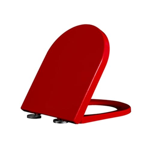 Länglicher WC-Sitz, robustes UF-Material 360 x 460 mm, langlebig, Grau mit roten Akzenten, komfortables Design für einfache Installation und lange Lebensdauer Länglicher WC-Sitz, robustes UF-Material 360 x 460 mm, langlebig, Grau mit roten Akzenten, komfortables Design für einfache Installation und lange Lebensdauer von Generisch