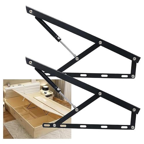 Lagerbett-Hebemechanismus, Soft-Close-Deckelstützscharnier, Gas-Hydraulik-Strebe, Kolbenarmdämpfer für Aufbewahrungsbox und Bett Lagerbett-Hebemechanismus, Soft-Close-Deckelstützscharnier, Gas-Hydraulik-Strebe, Kolbenarmdämpfer für Aufbewahrungsbox und Bett von Generisch