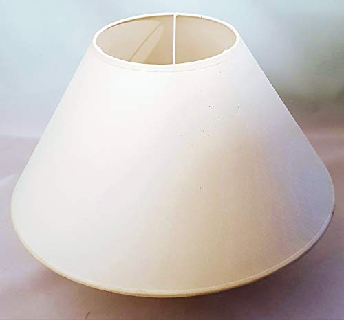 Lampenschirm "Empire" Durchmesser 35 cm für Sockel E 27/E14(Adapter) Farbe Champagner für Tischlampen - Hejo Design von Generisch