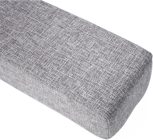 Langbett-Füllung, 90/120/140/160/180 cm, Kopfteil und Fußstützkissen für Doppel-/Doppel-/King-Size-Betten (Hellgrau, 150 x 10 x 15 cm) – maximiert Platz und Komfort von Generisch
