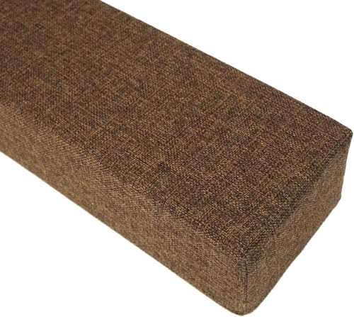 Langbett-Lückenfüllkissen, 90/120/140/160/180 cm, unterstützt Matratze für Doppel-/Doppel-/King-Size-Betten, Braun (150 x 15 x 15 cm) – platzsparendes Kopfteil-/Fußteil-Kissen von Generisch