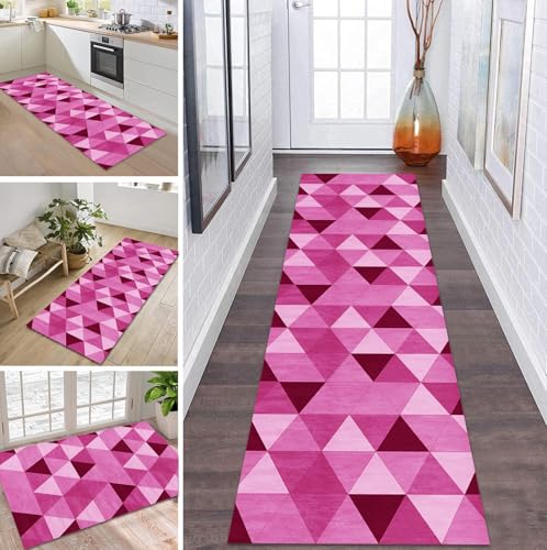 Langer Küchenläufer, 100 x 400 cm, rutschfest, Rose, Flurteppich, weicher Teppich für Wohnzimmer, Esszimmer, vielseitige Matte für Küche und Eingangsbereich Langer Küchenläufer, 100 x 400 cm, rutschfest, Rose, Flurteppich, weicher Teppich für Wohnzimmer, Esszimmer, vielseitige Matte für Küche und Eingangsbereich von Generisch