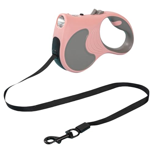 Langes Führleine für Hundetraining,Schlupfleine für Hunde - Teleskop-Langseil für Hundetraining mit LED-Taschenlampe,4,6 m Lange Trainingsleine mit Knopfbremse und Verriegelung für große und mittelgr Langes Führleine für Hundetraining,Schlupfleine für Hunde - Teleskop-Langseil für Hundetraining mit LED-Taschenlampe,4,6 m Lange Trainingsleine mit Knopfbremse und Verriegelung für große und mittelgr von Generisch