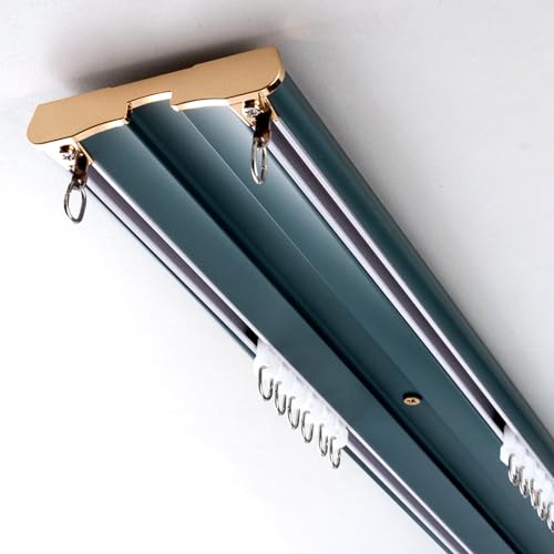 Langlebige Doppel-Gardinenstange – 220 cm karbonisierte blaue Deckenhalterung für Schlafzimmer, Büro und Raumteiler – vielseitige, stilvolle Vorhanglösung Langlebige Doppel-Gardinenstange – 220 cm karbonisierte blaue Deckenhalterung für Schlafzimmer, Büro und Raumteiler – vielseitige, stilvolle Vorhanglösung von Generisch