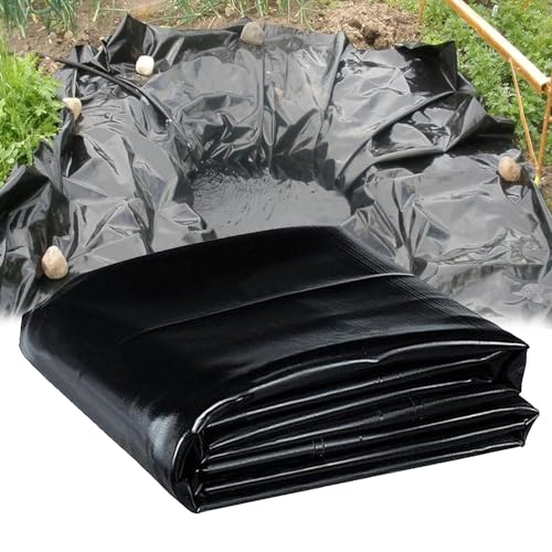 Langlebige HDPE-Teichfolie, schwarz, Größen: 3 x 4 m, 4 x 6 m, 5 x 8 m, 8 x 10 m, 10 x 12 m, perfekt für Außenteiche, Wassergärten, Fisch- und Koi-Pools, vorgefertigte, wasserdichte Membran. Langlebige HDPE-Teichfolie, schwarz, Größen: 3 x 4 m, 4 x 6 m, 5 x 8 m, 8 x 10 m, 10 x 12 m, perfekt für Außenteiche, Wassergärten, Fisch- und Koi-Pools, vorgefertigte, wasserdichte Membran. von Generisch