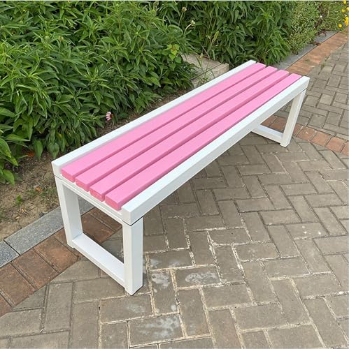 Langlebige wetterfeste Gartenbank aus Metall – robuste Gusseisen-Outdoor-Sitzgelegenheit für Terrasse, Rasen & Hof – stilvolle Parkmöbel für Gärten & Außenbereiche von Generisch