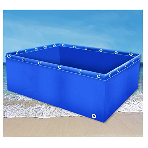 Langlebiger, tragbarer oberirdischer Pool und faltbarer Fischteich aus Segeltuch – idealer Wasserspeicher für Aquakultur, Koi-Zucht, Gartenbewässerung, Outdoor-Wasserspiel von Generisch