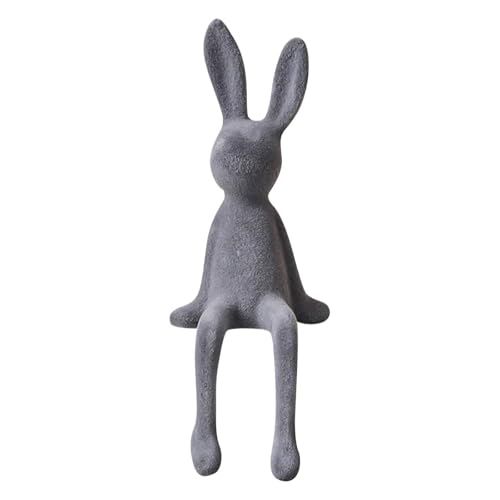 Langohr Hase Dekofigur Sitzender Plüschhase für Tisch und Fensterbank Niedliche Wohnraum Dekoration Flauschiger Bunny für Wohnzimmer und Büro Dekorativer Langohren Hase Langohr Hase Dekofigur Sitzender Plüschhase für Tisch und Fensterbank Niedliche Wohnraum Dekoration Flauschiger Bunny für Wohnzimmer und Büro Dekorativer Langohren Hase von Generisch