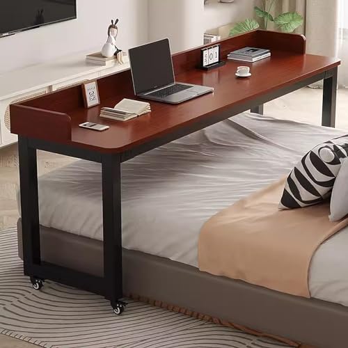 Laptop-Bett-Tablett, Tisch, rollbarer Schreibtisch, großer Eckarbeitsplatz, mobiler PC-Ständer mit Rollen, ausziehbare Tastatur, tragbarer Nachttisch für Heimbüro Laptop-Bett-Tablett, Tisch, rollbarer Schreibtisch, großer Eckarbeitsplatz, mobiler PC-Ständer mit Rollen, ausziehbare Tastatur, tragbarer Nachttisch für Heimbüro von Generisch