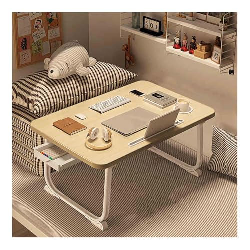 Laptop-Schreibtisch mit Getränkehalter, Kartenfächern und Schubladen, vielseitiger Ständer für Bett oder Sofa, ideal zum Arbeiten und Ansehen von Filmen von Generisch