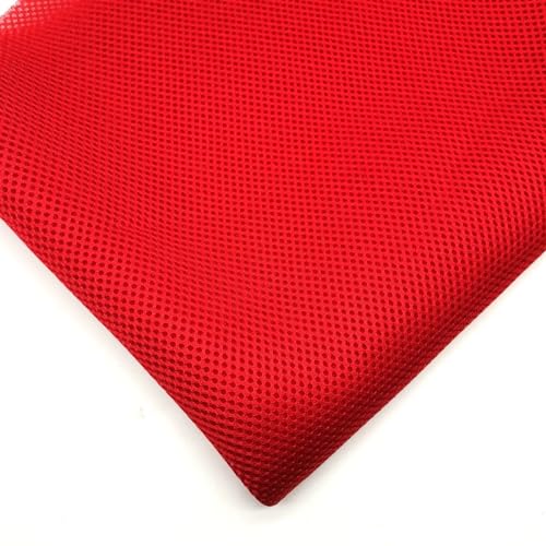 Lautsprecher-Grilltuch, staubdichtes Lautsprechergewebe für Stereo-Soundbox, schützt und verbessert die Klangqualität (rot, 100 cm x 150 cm) von Generisch
