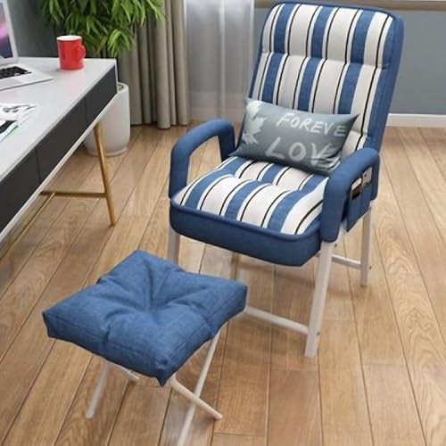 Lazy Schlafsofa, klappbarer Bodenstuhl mit Ottomane, bequemer Lesesessel mit Seitentaschen, für Wohnzimmer oder Schlafzimmer, platzsparende Loungemöbel Lazy Schlafsofa, klappbarer Bodenstuhl mit Ottomane, bequemer Lesesessel mit Seitentaschen, für Wohnzimmer oder Schlafzimmer, platzsparende Loungemöbel von Generisch