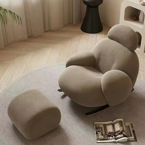 Lazy Sofa, ultraweicher und gemütlicher Schaukelstuhl mit Fußstütze, perfekt zum Entspannen in jedem Raum Lazy Sofa, ultraweicher und gemütlicher Schaukelstuhl mit Fußstütze, perfekt zum Entspannen in jedem Raum von Generisch