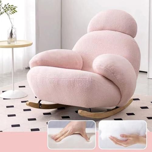 Lazy Sofa, ultraweicher und gemütlicher Schaukelstuhl mit Fußstütze, perfekt zum Entspannen in jedem Raum von Generisch