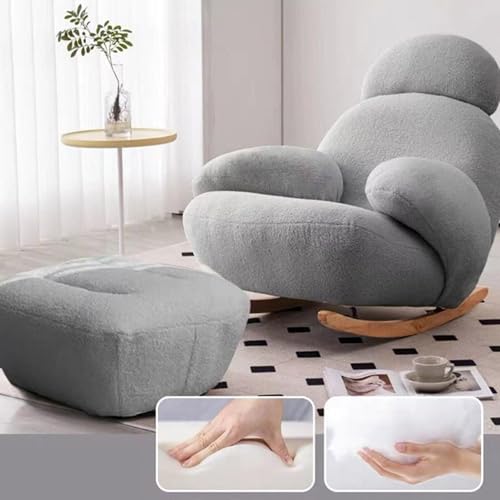 Lazy Sofa, ultraweicher und gemütlicher Schaukelstuhl mit Fußstütze, perfekt zum Entspannen in jedem Raum Lazy Sofa, ultraweicher und gemütlicher Schaukelstuhl mit Fußstütze, perfekt zum Entspannen in jedem Raum von Generisch