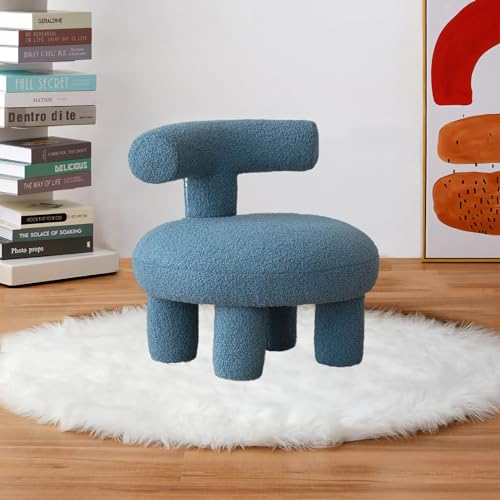 Lazy Sofasessel, Einzelsitz mit Mini-Bär-Design, Pouf Boucle gepolsterte getuftete Fußstütze, perfekt für Wohn- und Schlafzimmer-Dekor Lazy Sofasessel, Einzelsitz mit Mini-Bär-Design, Pouf Boucle gepolsterte getuftete Fußstütze, perfekt für Wohn- und Schlafzimmer-Dekor von Generisch