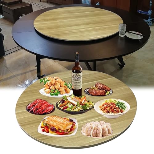 Lazy Susan 360° Drehteller aus Walnussholz, großes rundes Serviertablett für Restaurants und Zuhause, glatte Kugellager für einfachen Zugang zu Lebensmitteln, Ø 80 cm Tischplatte Lazy Susan 360° Drehteller aus Walnussholz, großes rundes Serviertablett für Restaurants und Zuhause, glatte Kugellager für einfachen Zugang zu Lebensmitteln, Ø 80 cm Tischplatte von Generisch