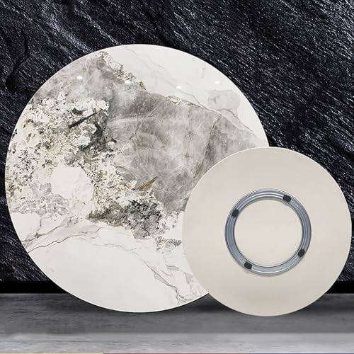 Lazy Susan Drehteller, großes drehbares Serviertablett für Küche, Esstisch, Marmor-Steinplatte für Arbeitsplatte Lazy Susan Drehteller, großes drehbares Serviertablett für Küche, Esstisch, Marmor-Steinplatte für Arbeitsplatte von Generisch