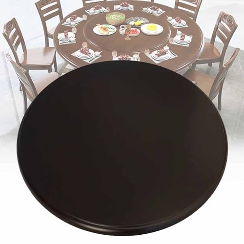 Lazy Susan Drehteller-Organizer aus Holz, große drehbare Servierplatte für Küche, Esstisch, perfekt als Tafelaufsatz für Restauranttisch von Generisch