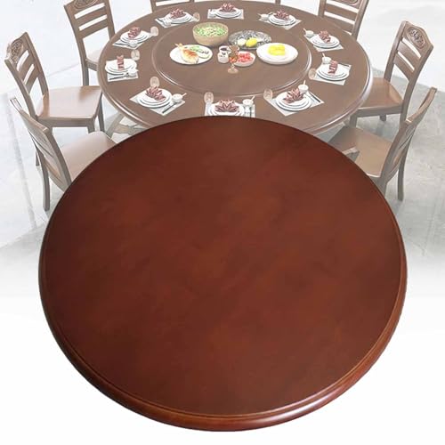 Lazy Susan Drehteller-Organizer aus Holz, große drehbare Servierplatte für Küche, Esstisch, perfekt als Tafelaufsatz für Restauranttisch von Generisch