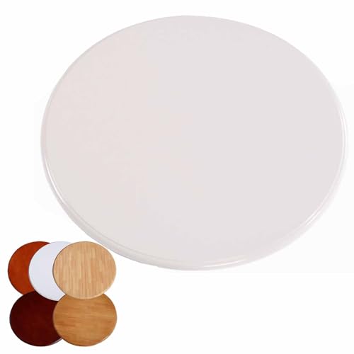 Lazy Susan Drehteller aus Holz, 360° drehbares Serviertablett für Küche und Esszimmer, große platzsparende Lösung von Generisch
