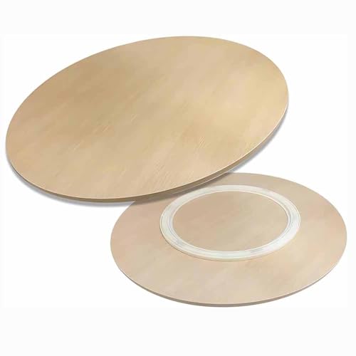 Lazy Susan Drehteller aus Holz, 360° leise Rotation Servierplatte für Esstisch, rundes drehbares Tablett Lazy Susan Drehteller aus Holz, 360° leise Rotation Servierplatte für Esstisch, rundes drehbares Tablett von Generisch