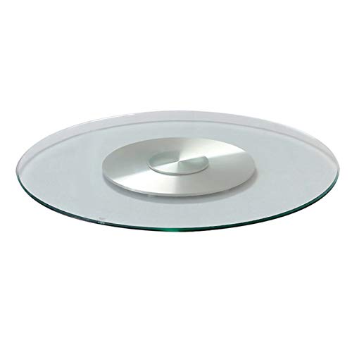 Lazy Susan Drehteller aus gehärtetem Glas, rund, drehbar, Servierplatte für Essen und Unterhaltung Lazy Susan Drehteller aus gehärtetem Glas, rund, drehbar, Servierplatte für Essen und Unterhaltung von Generisch