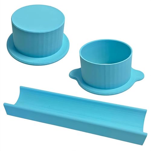 Lebensmittelechtes Silikon-Kuchenform-Set, antihaftbeschichtet, runde Backform mit mehreren Größen, flexibles Kuchenhersteller-Set für Muffins, Fondant, Schokolade für Heimbacken und Partys von Generisch