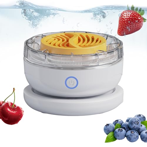Lebensmittelreiniger-Maschine – - und Gemüsereiniger | Obstwascher | wasserdichtes Reinigungsgerät | Tragbares automatisches Rotationsgerät | wiederaufladbares Küchenzubehör zum Kochen Entfernen Lebensmittelreiniger-Maschine – - und Gemüsereiniger | Obstwascher | wasserdichtes Reinigungsgerät | Tragbares automatisches Rotationsgerät | wiederaufladbares Küchenzubehör zum Kochen Entfernen von Generisch