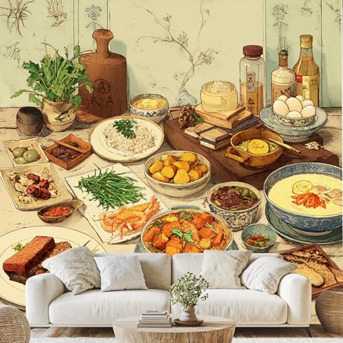 Leckeres Essen 3D Effekt Wandtapete Chinesisches Essen Tapeten Vliestapete Gourmet-Essen Vlies Fototapete für Wohnzimmer Kinderzimmer Badezimmer 400 x 280 cm Foto Tapete Leckeres Essen 3D Effekt Wandtapete Chinesisches Essen Tapeten Vliestapete Gourmet-Essen Vlies Fototapete für Wohnzimmer Kinderzimmer Badezimmer 400 x 280 cm Foto Tapete von Generisch