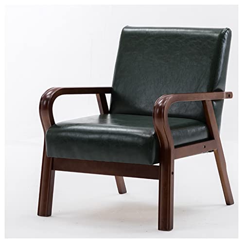 Leder-Akzent-Lounge-Stuhl, Mid-Century Retro gepolsterter Sessel für bequemes Lesen und Entspannen im Wohnzimmer, Schlafzimmer oder Schlafsäle Leder-Akzent-Lounge-Stuhl, Mid-Century Retro gepolsterter Sessel für bequemes Lesen und Entspannen im Wohnzimmer, Schlafzimmer oder Schlafsäle von Generisch