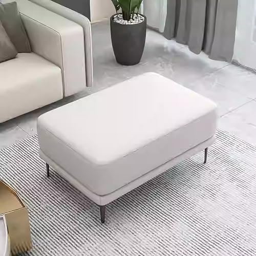 Leder-Pouf, Ottomane, Fußstütze, übergroßer gepolsterter Fußhocker für Wohnzimmer, Komfort, Schuhwechselhocker und Bettbank Leder-Pouf, Ottomane, Fußstütze, übergroßer gepolsterter Fußhocker für Wohnzimmer, Komfort, Schuhwechselhocker und Bettbank von Generisch
