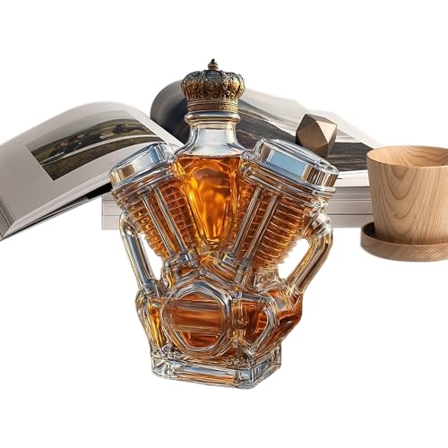 Leere Whiskyflasche - Dekoratives Alkohol Dekanter,Motorrad Motor Form Sammlerschnapsbehälter Für Vitrine Haushalt Speiseraum Hotels Restaurants Eventplaner Leere Whiskyflasche - Dekoratives Alkohol Dekanter,Motorrad Motor Form Sammlerschnapsbehälter Für Vitrine Haushalt Speiseraum Hotels Restaurants Eventplaner von Generisch