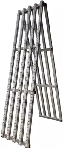 Leichter Gurtförderer mit gerader Leiter, nicht motorisiertes Rollensystem, Kunststoff-Rollenführungen für einfachen Transport, 50 cm Breite x 200 cm Länge, Silber-Finish Leichter Gurtförderer mit gerader Leiter, nicht motorisiertes Rollensystem, Kunststoff-Rollenführungen für einfachen Transport, 50 cm Breite x 200 cm Länge, Silber-Finish von Generisch