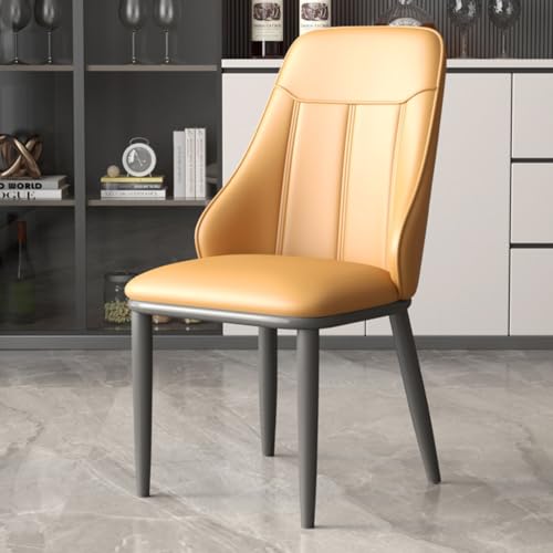 Leichter Luxus-Esszimmerstuhl 4er Set, hochbelastbarer gepolsterter Küchentisch und Stühle mit Rückenlehne und Metallbeinen, Esszimmer Schlafzimmer oder Bürosessel von Generisch