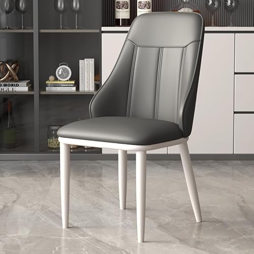 Leichter Luxus-Esszimmerstuhl-Set, hohe Belastbarkeit, gepolsterte Küchenstühle mit Rückenlehne und Metallbeinen, für Esszimmer, Schlafzimmer oder Büro, Sessel von Generisch