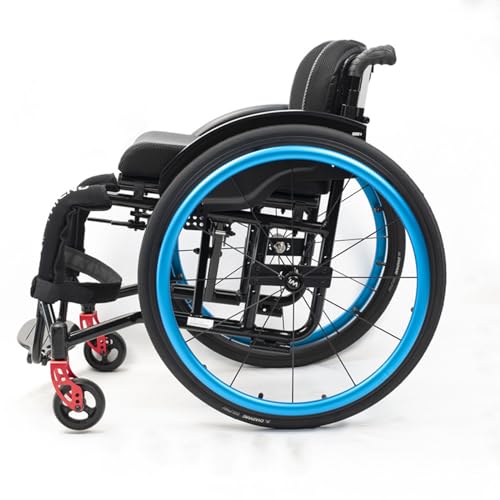 Leichter Rollstuhl aus Aluminiumlegierung, klappbarer Transportstuhl mit Handbremsen und Schnellspanner-Hinterrädern, Mobilitätshilfe für Erwachsene Leichter Rollstuhl aus Aluminiumlegierung, klappbarer Transportstuhl mit Handbremsen und Schnellspanner-Hinterrädern, Mobilitätshilfe für Erwachsene von Generisch