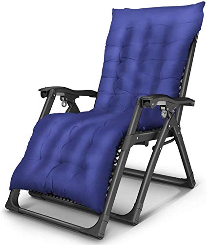 Leichter Zero Gravity Liegestuhl Faltbarer Strand-Lounge-Sessel mit atmungsaktiver Matratze für Terrasse & Garten Komfort in Blau Leichter Zero Gravity Liegestuhl Faltbarer Strand-Lounge-Sessel mit atmungsaktiver Matratze für Terrasse & Garten Komfort in Blau von Generisch