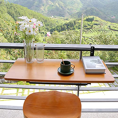 Leichter klappbarer Hängetisch mit Geländer – robuster Outdoor-Balkonregal, platzsparender Beistelltisch für Garten, Terrasse und Deck Leichter klappbarer Hängetisch mit Geländer – robuster Outdoor-Balkonregal, platzsparender Beistelltisch für Garten, Terrasse und Deck von Generisch