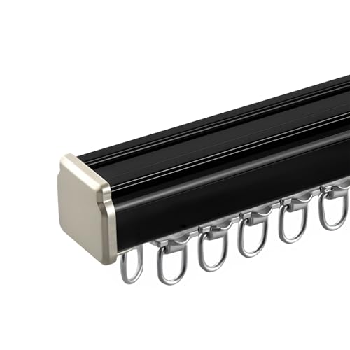 Leises Vorhangschienensystem für sanftes Gleiten, ideal für Duschtrenner, Fenster, Wohnmobile, Wand- oder Deckenmontage Leises Vorhangschienensystem für sanftes Gleiten, ideal für Duschtrenner, Fenster, Wohnmobile, Wand- oder Deckenmontage von Generisch