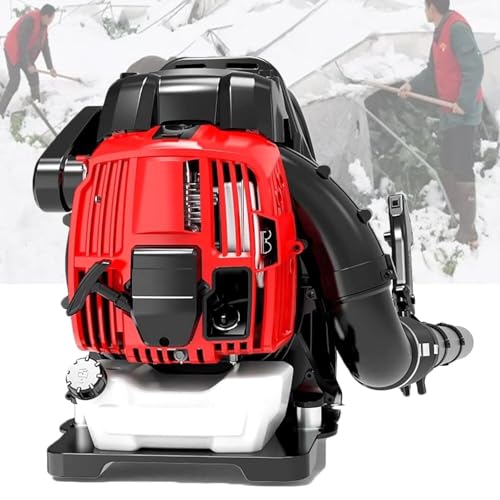 Leistungsstarker 4-Takt-Rucksack-Laubbläser, 2,2 kW, 76 cc, luftgekühlter Motor mit 90 m/s Windgeschwindigkeit und Tempomat, ideal für die Gartenreinigung von Generisch