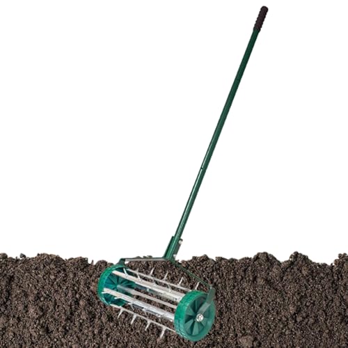 Lerator Lawn Tool - Rolling Manual Grass Lerator, kompaktes Push -Gerät | Rasenbelüftungsinstrument für Gartenrassenpflege, Bodenlösengeräte, Außenländerzubehör für gesunden Rasen Lerator Lawn Tool - Rolling Manual Grass Lerator, kompaktes Push -Gerät | Rasenbelüftungsinstrument für Gartenrassenpflege, Bodenlösengeräte, Außenländerzubehör für gesunden Rasen von Generisch
