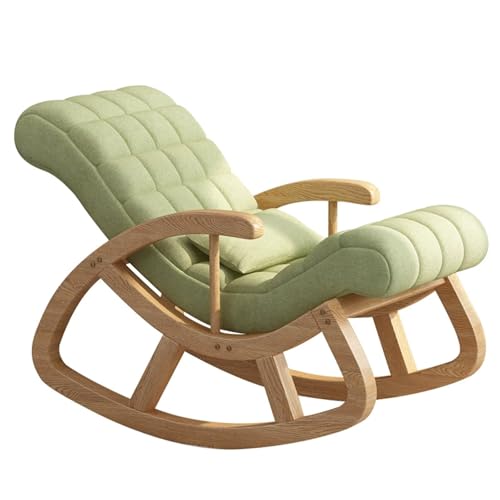 Lese-Schaukelstuhl, Schwingstuhl Gepolsterter Sessel mit Gleitfunktion, Relaxsessel mit Hoher Rückenlehne, Schlafsessel for Wohnzimmer, Schlafzimmer von Generisch